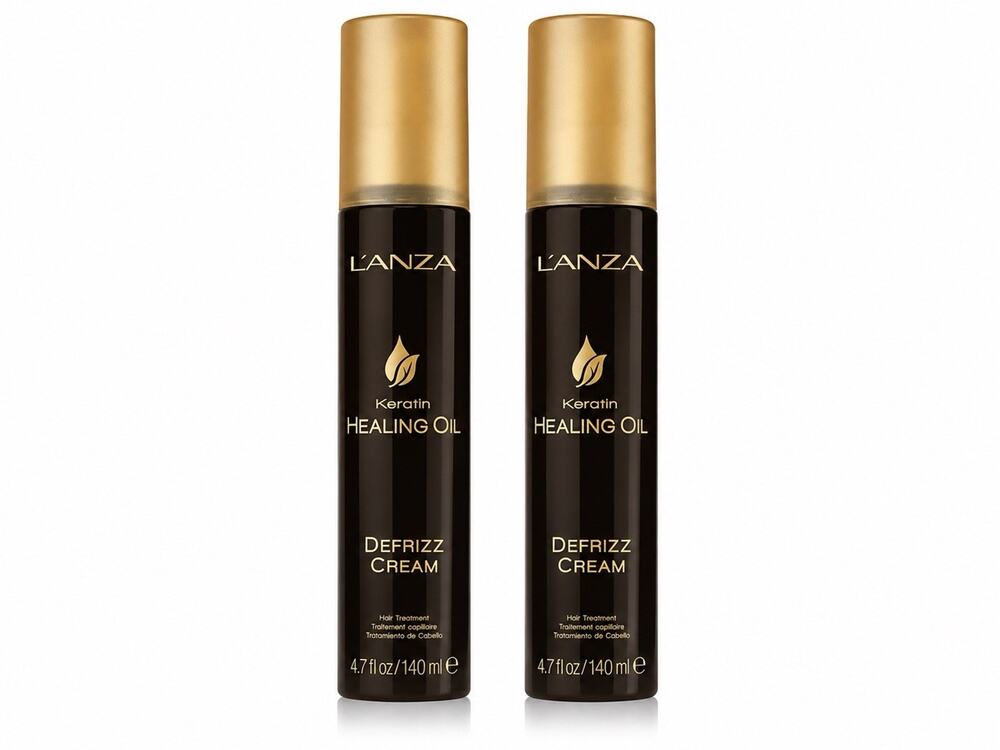 L’ANZA Keratin Healing Oil Defrizz Cream 4.7 fl oz Duo Set 2 Pack